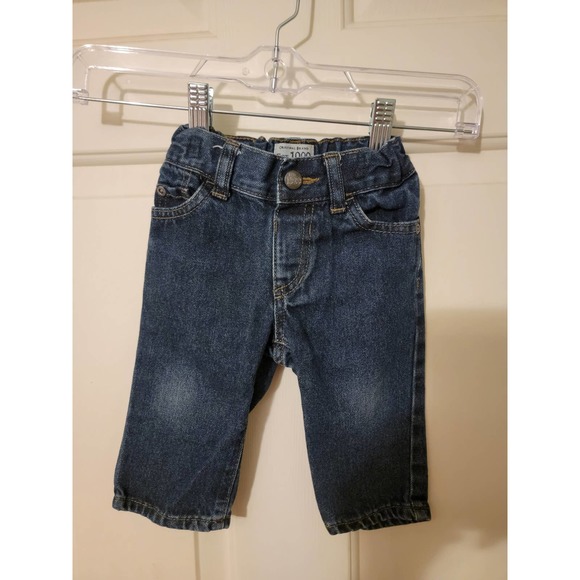 Children's Place*Jeans 9-12 M*Adjustable waist*EUC*Dark Wash - Picture 1 of 4